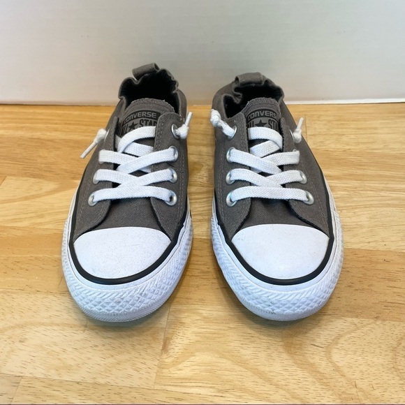 Converse All Star Canvas Low Shoes Size 6 Grey White - Picture 3 of 9